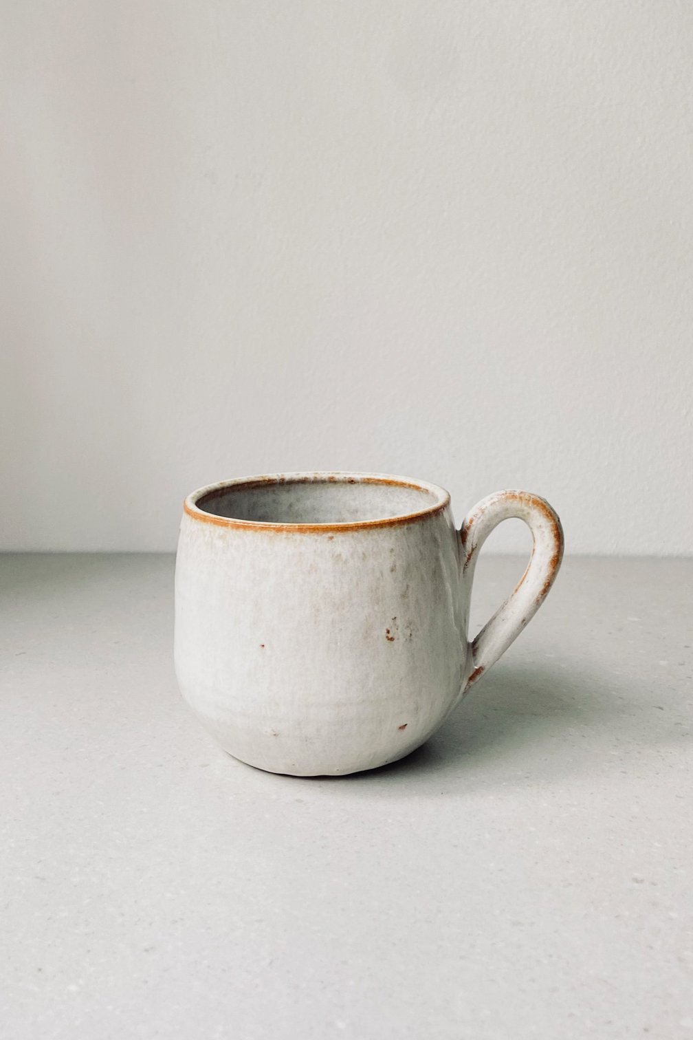 Xícara Cafezão 250ml Cerâmica Artesanal Off White